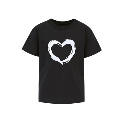 футболка 1ДДФК4437001; черный / Сердце кистью
