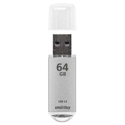 Флэш накопитель USB 64 Гб Smart Buy V-Cut 3.0 (grey)
