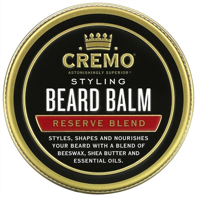 Cremo, Styling Beard Balm, Reserve Blend, 2 oz (56 g)