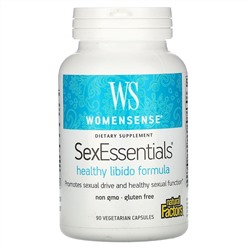 Natural Factors, WomenSense, SexEssentials, формула для здорового полового влечения, 90 вегетарианских капсул