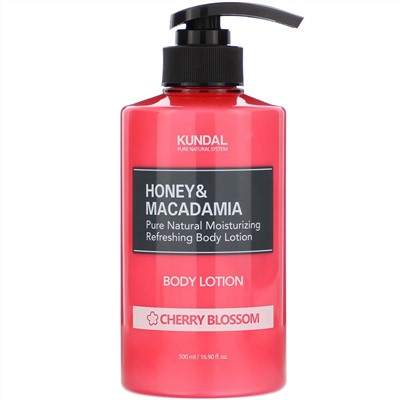 Kundal, Honey & Macadamia, Body Lotion, Cherry Blossom, 16.90 fl oz (500 ml)