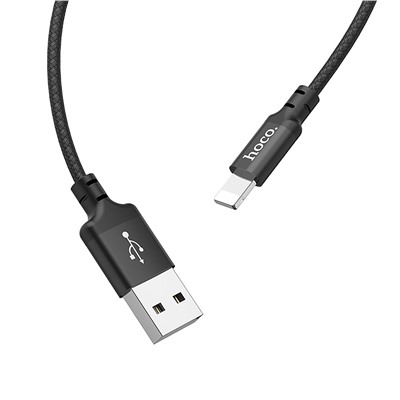 Кабель USB - Apple lightning Hoco X14 Times Speed  200см 2A  (black)