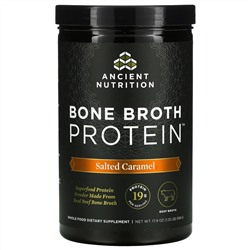 Dr. Axe / Ancient Nutrition, Bone Broth Protein, Salted Caramel, 1.18 lb (540 g)