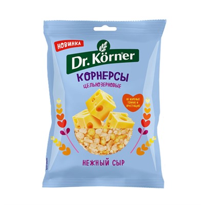 Чипсы кукурузно-рисовые "С сыром" Dr. Korner, 50 г