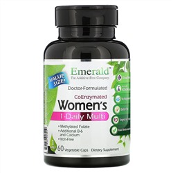Emerald Laboratories, коферментный мультивитаминный комплекс для женщин, прием 1 раз в день, 30 вегетарианских капсул