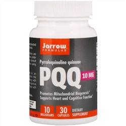 Jarrow Formulas, пирролохинолинхинон, 10 мг, 30 капсул