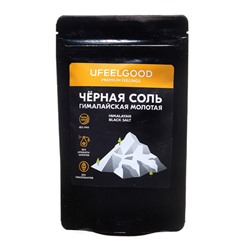 Соль "Черная гималайская" / 100% natural rock salt Ufeelgood, 200 г