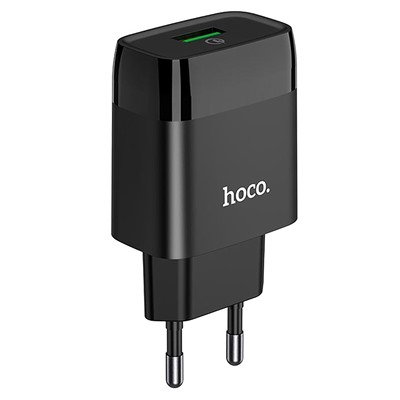 Адаптер Сетевой Hoco C72Q Glorious QC3.0 USB 3A/18W (black)