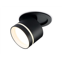 Встраиваемый поворотный точечный светильник TA1432 SBK/FR черный песок/белый матовый GX53 D85*95