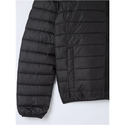 Однотонная стеганая куртка «100 грамм» Черный