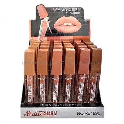 Набор матовых блесков для губ Romantic Bird Matte Sharm NO.RB199L, 6 штук