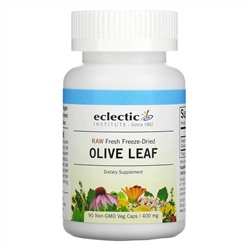 Eclectic Institute, Raw Fresh Freeze-Dried, Olive Leaf, 400 mg, 90 Non-GMO Veg Caps