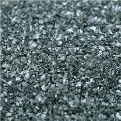 Грунт "Серебристый металлик"  декоративный песок кварцевый, 250 г фр. 0,5-1 мм