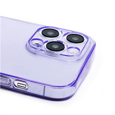 Чехол-накладка - SC344 для "Apple iPhone 14 Pro Max" (transparent/violet) (232019)