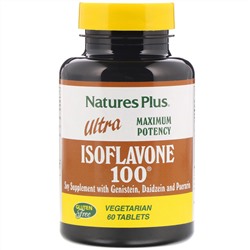 Nature's Plus, Ultra Isoflavone 100, 60 вегетарианских таблеток