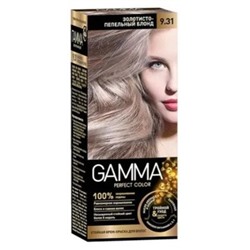 GAMMA PERFECT COLOR Стойкая крем-краска д/волос тон 9.31 Зол-пепельный блонд с окис.кремом 9% 50 мл