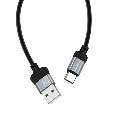 Кабель USB - Type-C Borofone BX28 Dignity  100см 3A  (gray)