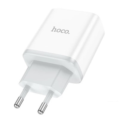 Адаптер Сетевой с кабелем Hoco C105A PD QC3.0 USB/Type-C 20W (Type-C/Type-C) (white)