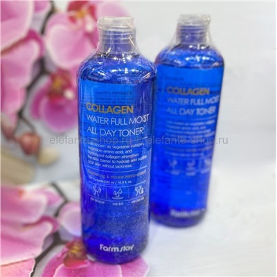 Тонер FarmStay Collagen Water Full Moist All Day Toner 500ml (78)