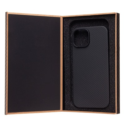 Чехол-накладка - SM009 POSH KEVLAR SafeMag для "Apple iPhone 15" (black)