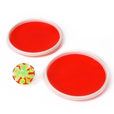 Игра «Липучка», набор: 2 тарелки, мяч, цвета МИКС