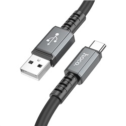 Кабель USB - Type-C Hoco X85  100см 3A  (black)