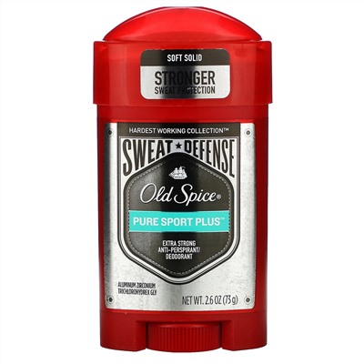 Old Spice, Pure Sport Plus, Extra Strong Anti-Perspirant/Deodorant, Soft Solid, 2.6 oz (73 g)