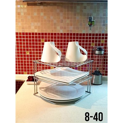 Подставка для посуды 3-х уровневая 25*25*20см