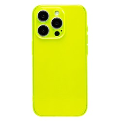 Чехол-накладка - SC344 для "Apple iPhone 15 Pro" (transparent/yellow) (232006)