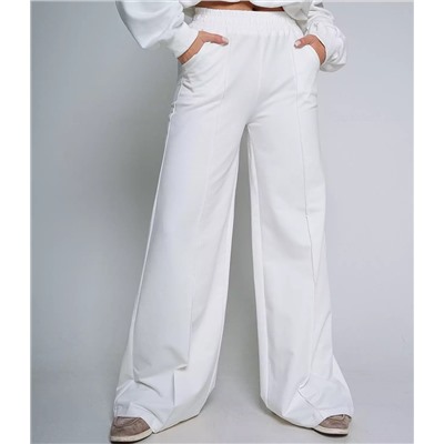 Спортивные брюки #БШ1596-3, белый