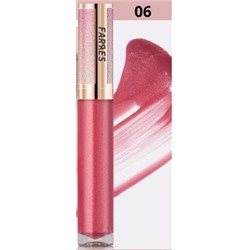 Farres Блеск для губ Glam Shine с ароматом капучино тон 06 коралловый 7026