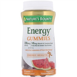 Nature's Bounty, Энергетические жевательные таблетки со вкусом арбуза , 60 шт.