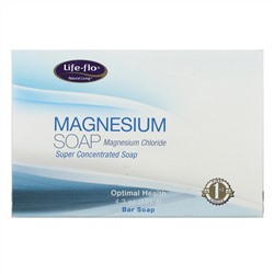 Life-flo, Магниевое мыло, магния хлорид, суперконцентрированное кусковое мыло, 4,3 унции (121 г)
