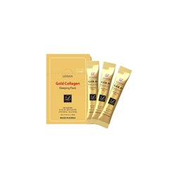 Lesian Gold Collagen Sleeping Pack Ночная маска для лица с золотом и коллагеном 10шт