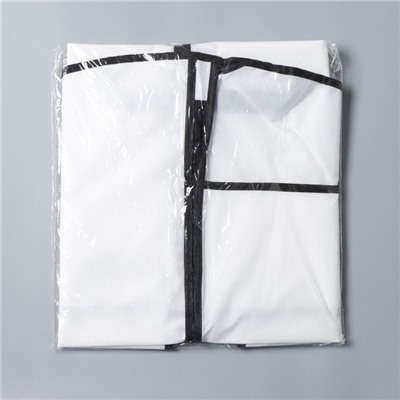 Чехол для одежды, 60×100 см, цвет белый