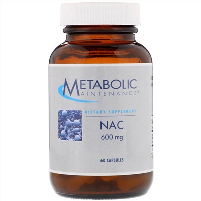 Metabolic Maintenance, NAC, 600 мг, 60 капсул