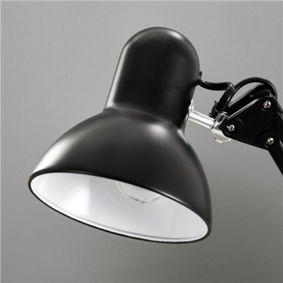 Настольная лампа 1x60W E27 черная  15,5x15,5x50см