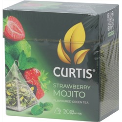 CURTIS. Strawberry Mohito (пирамидки) карт.упаковка, 20 пак.
