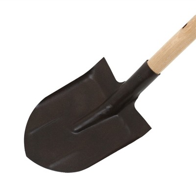 Лопата универсальная, L = 142 см, деревянный черенок 1 сорта, МИКС
