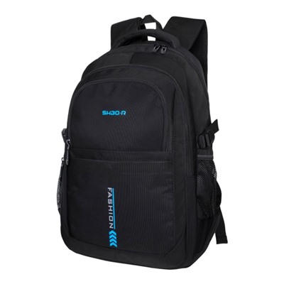 Рюкзак молодёжный 45 х 25 х 14 см, Merlin, XS9227 чёрный/синий