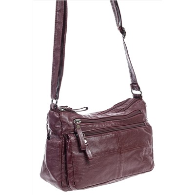 Женская классическая сумка из искусственной кожи, цвет бордо