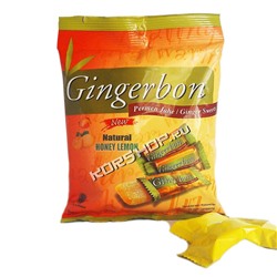 Имбирные конфеты с мёдом и лимоном Gingerbon 125 г