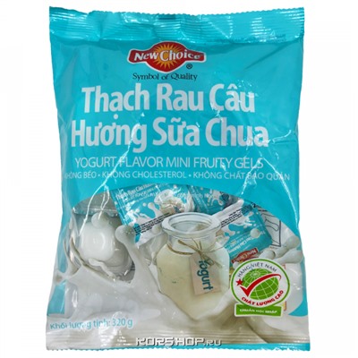 Мини желе со вкусом йогурта New Choice, Вьетнам, 320 г Акция