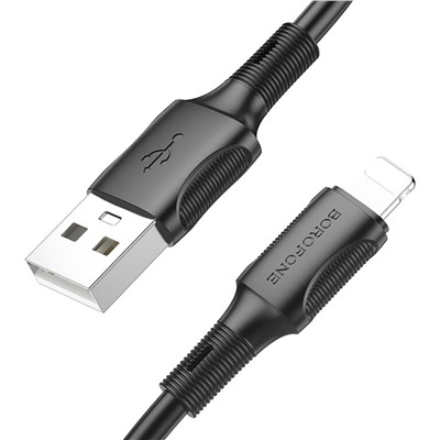 Кабель USB - Apple lightning Borofone BX80  100см 2,4A  (black)