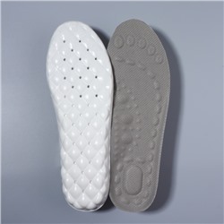Стельки для обуви, амортизирующие, р-р RU до 38 (р-р Пр-ля до 38), 25 см, пара, цвет серый