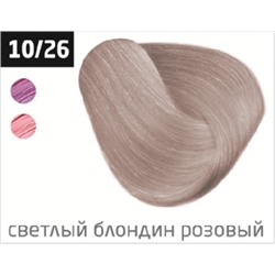 OLLIN COLOR 10/26 светлый блондин розовый 60мл Перманентная крем-краска для волос