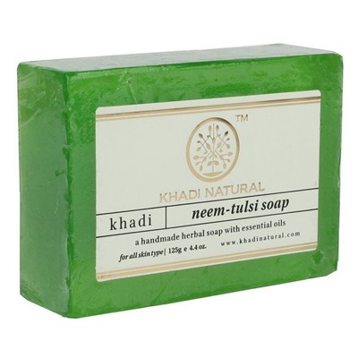 Khadi Neem Tulsi Soap / Кхади Мыло "Ним и Тулси" 125г.