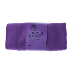 Сумка-шоппер хлопковая, фиолетовая Jungle Story, 1 шт