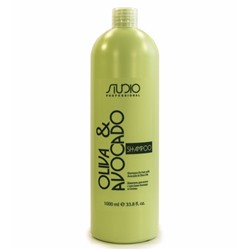 Шампунь увлажняющий для волос с маслами авокадо и оливы линии Kapous Studio Professional 1 л