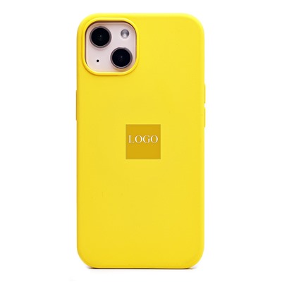 Чехол-накладка ORG Silicone Case SafeMag с анимацией для "Apple iPhone 13" (lemon zest)